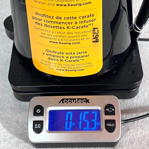 Keurig K-Carafe Black Coffee Pot 2.0 1 Quart Chrome Handle New Unused - Picture 10 of 10